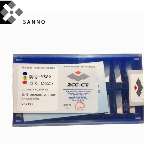 20pcs YG3 YG6 YG8 YT15 YT5 YW1 YW2 C425 tungsten steel cnc carbide welding inserts lathe cutting brazed insert cutting blade