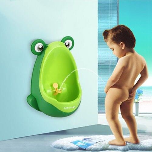 2020 Useful Cute Fun Children Frog Potty Toilet Training Kids Urinal For Boys Kids Pee Trainer Bathroom Potties Baby Care