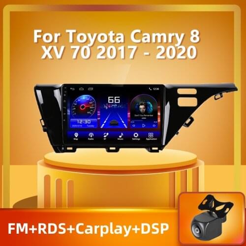 PEERCE For Toyota Camry 8 XV 70 2017 - 2020 Car Radio Multimedia Video Player Navigation Android 10 No 2din 2 din dvd