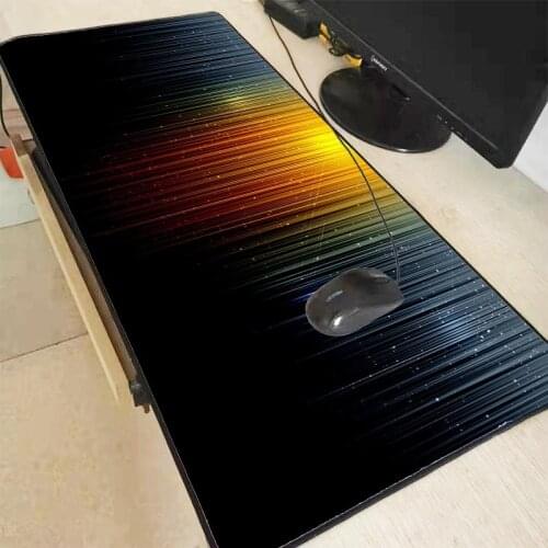 Mairuige Orange Black Line 600x300 900x400mm Large Gaming Mousepad Mouse Pad Lock Edge Laptop Pc Game Gamer Computer Accessory