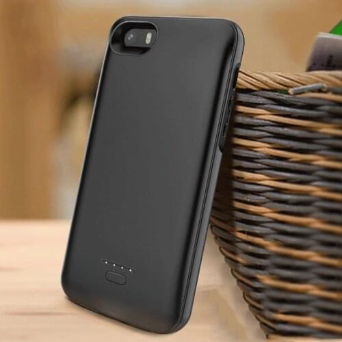 4000mAh Battery Charger Case For iPhone 5 5S 5se Powerbank Power Bank Charging Case External Battery Phone Cover Case Poverbank