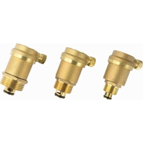 1/2" 3/4" 1" Brass Air Vent Valve Automatic Air Pressure Vent Valve for Solar Water Heater Pressure Relief Value Hardware Tools