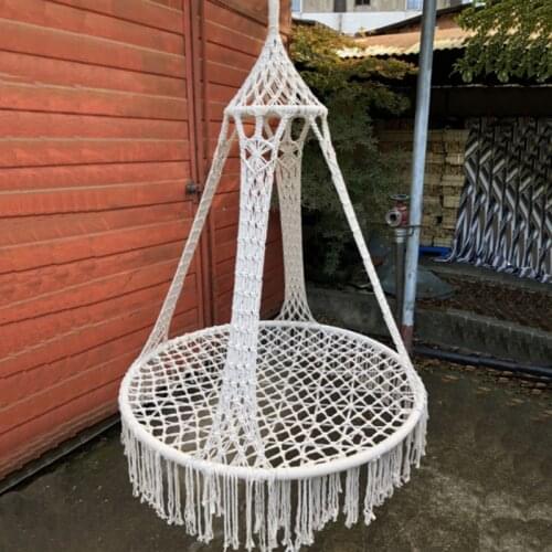 Baby Tree Swing Chair Rope Ladder Garden Toys Round Nest Hanging Adult Swing Seat Large Capacity Indoor Swing For Kids DQQ0010