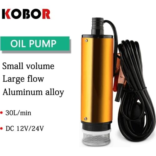 Dc 12v24velectric Diesel Fuel Pump 51mm 30l/min Lift 3m Water Oil Car Submersible Aluminum Alloy for Diesel water transport