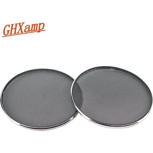 GHXAMP 2PCS 6.5 inch Car Speaker TREBLE Net Protective Cover Speaker Grill Mesh Enclosure Decorative ring
