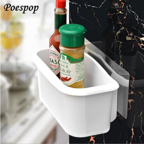 POSEPOP Useful ABS Suction Cup Bathroom Corner Storage Rack Organizer Shower Shelf Kitchen Storage Box no drills