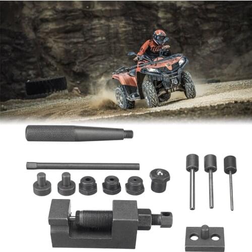 Metal Motorcycle Heavy Chain Breaker Cutter Riveter Tool Kit 520 525 530 Splitter Pitch ATV Motorbike Accessories