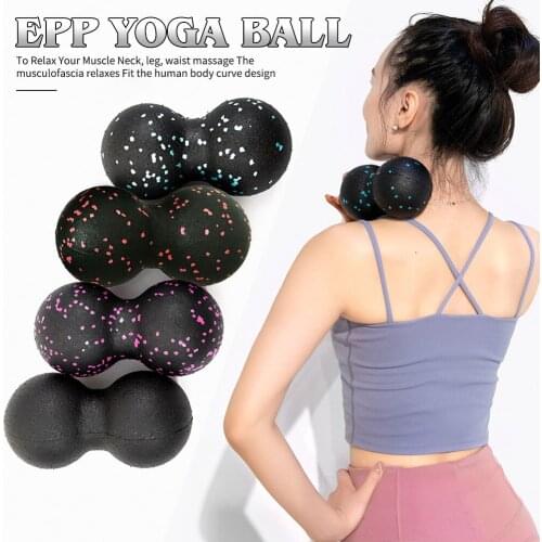 EPP Lacrosse Myofascia Ball Peanut Massage Ball High Density Lightweight Fitness Body Fascia Exercise Relieve Pain Yoga Ball