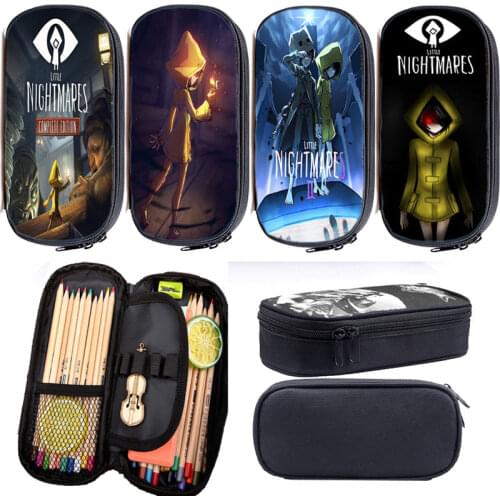 New Little Nightmares 2 Pencil Case Students Cartoon Pen Bag Kids Stationery Bag Pen Case Children Pencil Box Girl Cosmetic Case