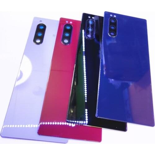 Original Glass For Sony Xperia 5 Back J8210 J8270 J9210 Battery Cover Rear Door Housing Case Replacement Housing Cover