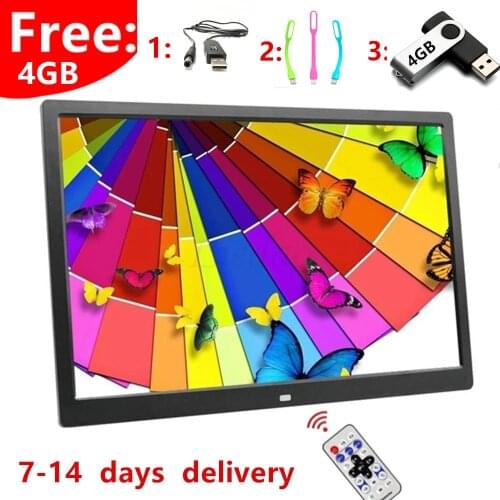Good gift new 15 Inch LED Backlight HD 1280*800 Full Function Digital Photo Frame Electronic Album digitale Picture Music Video
