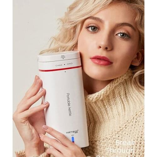 500ml portable Electric hot water cup 110v-240v fast boiling kettle outdoor traveling electric kettle heat preservation kettle