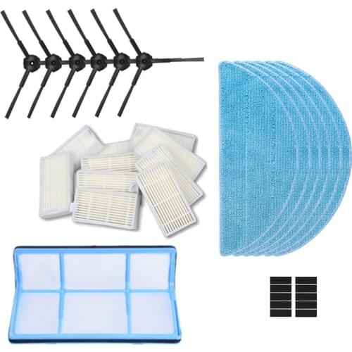 Robot Vacuum Cleaner Side Brush Primary Dust Filter Mop HEPA Filter for ilife v50 v5s V3 V3s v5pro V55 x5 v5s pro Parts