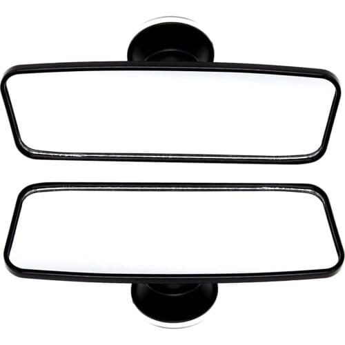 2x Auto Interior Plane Rear View Assisted Suction Cup Wide Angle Mirrors