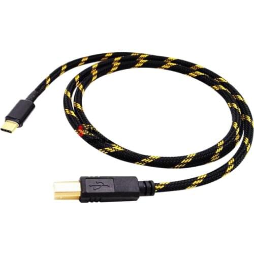 TYPE-C to USB-B Square Port Decoder Audio Cable for ZX505 ZX507 500A 105 Android Phone Player TYPE C to USB B
