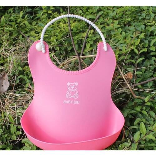 Baby Infant Toddler Waterproof Silicone Bib Infants Feeding Lunch Roll-up Apron Unisex