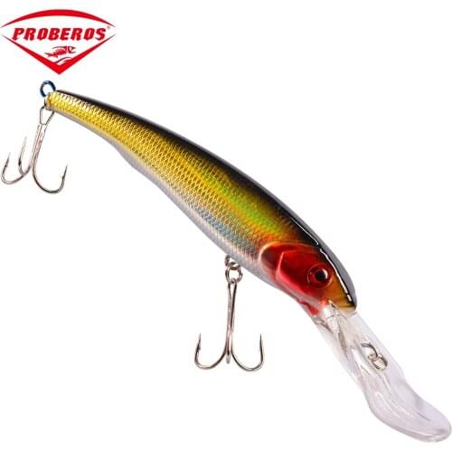 1PCS 17cm-6.69"/28.69g-1.01oz Fishing Lure Minnow Hard Bass Bait Treble 2# Hooks Fishing Tackle Lure 3D Eyes