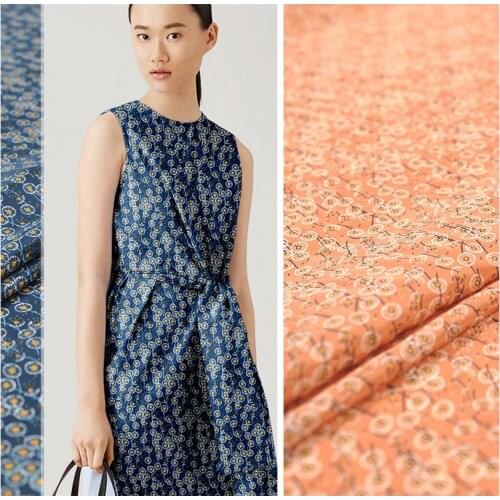 114cm wide printed silk fabric meter 16 mm silk crepe de chine fabric drape dress crepe fabric wholesale silk cloth