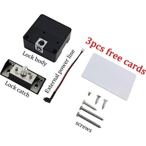 Free Shipping Black 13.56mhz Keyless Electronic Invisible Hidden Locker Cabinet Lock Card Lock Castle For Private Locker