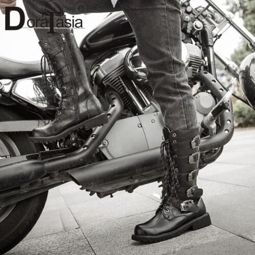 DoraTasia Men's Motorcycle Boots