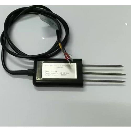 Irrigation capacitive soil moisture temperature sensor waterproof RS485
