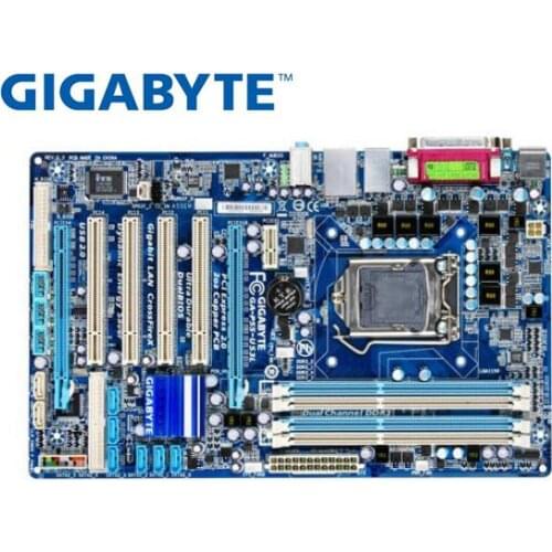 Gigabyte GA-P55-US3L original motherboard DDR3 LGA 1156 board for I3 I5 I7 P55-US3L 16GB H55 USED Desktop motherboard PC