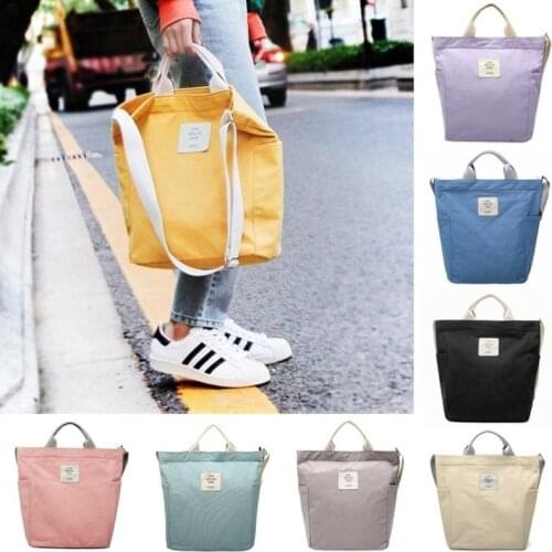 Womens Canvas Handbags High Quality Female Hobos Single Shoulder Bags Vintage Solid Multi-pocket Ladies Totes