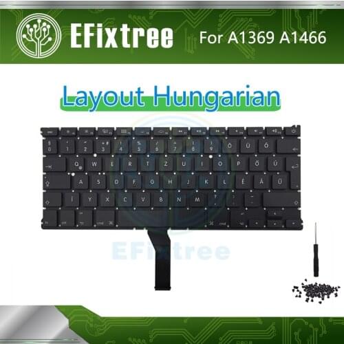 Hungarian A1466 Keyboard For Macbook Air 13.3 inch A1369 Layout EMC 2469 2559 2632 2924 2925 3178 2011-2017 EMC 2632 EMC 2924
