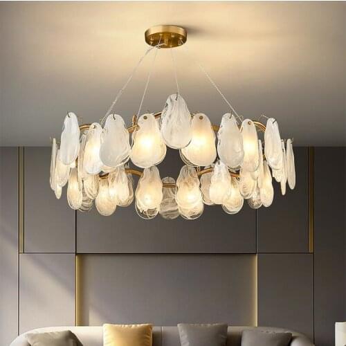 Modern LED chandeliers living room bedroom dining room white decorative lights designer personality creative home lighting