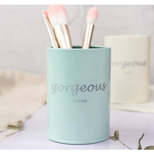 Metal Utensil Storage Jar Kitchen Tableware Organizer Jars Round No Lid Cooking Tool Metal Box Desktop Cosmetic Brush Container