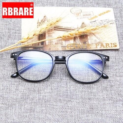 RBRARE Fashion Ultralight TR Frame Reading Glasses flat Mirror Unisex Anti-blue Light Flat Mirror Propionic Acid Glasses Okulary