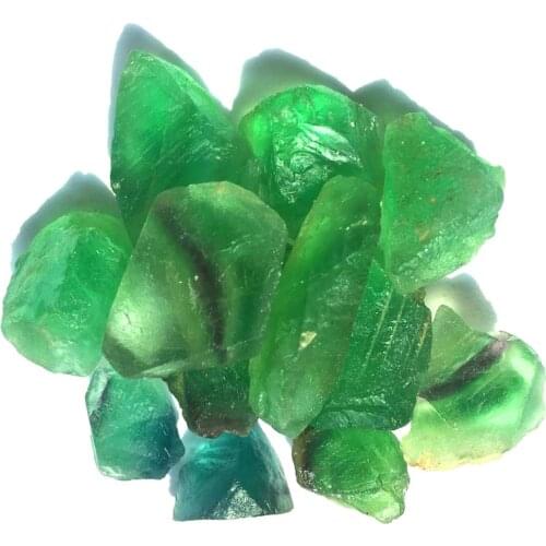 GOOD 3-7CM Natural Green Fluorite Raw Stone Crystal Fluorite Irregular Stone For Jewelry Making DIY Bracelet Necklace Material