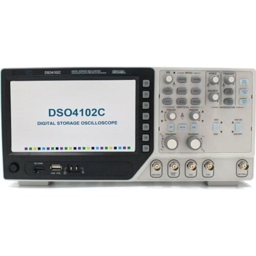Original High Quantity DSO4102C Digital Oscilloscope USB Handheld 100MHz 2 Channels LCD Display Instrument Arbitrary Function