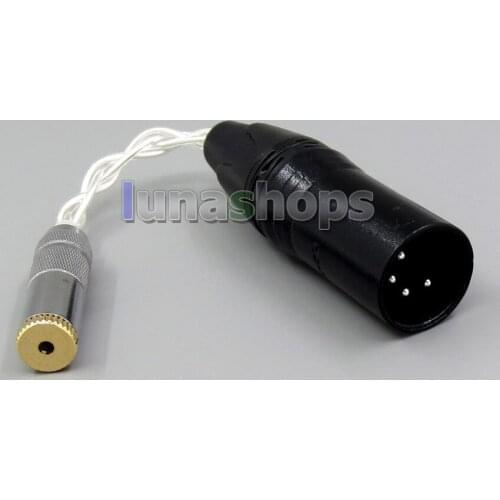Silver Plated Shielding 4pin xlr Male to 2.5mm Balanced female audio adapter Converter cable for XDP-300r AMP etc LN006064