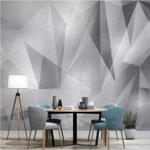 Simple abstract geometric solid line background Wallpaper for wall Bar KTV background Modern Wallpaper Painting Mural Silk Paper
