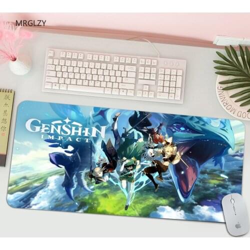 Non Slip PC Genshin Impact Rubber Mouse Durable Desktop Mousepad Top Selling Wholesale Gaming Pad mouse