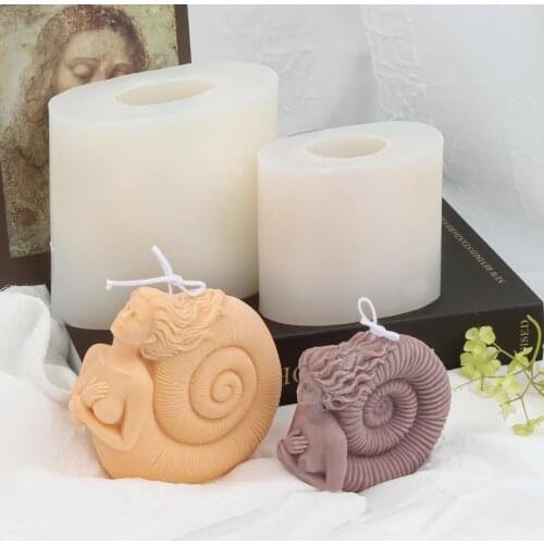 Creativity Sail Goddess Body Silicone Candle Mold for Handmade Desktop Decoration Gypsum Aromatherapy Candle Silicone Mould