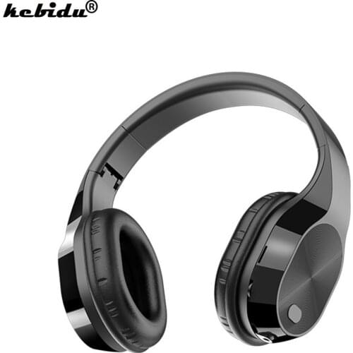 9D Stereo Earphones T5 Head-Mounted Headphones 3.5mm Wireless Bluetooth 5.0 Headphones Music Headsets With Mic Support TF Card