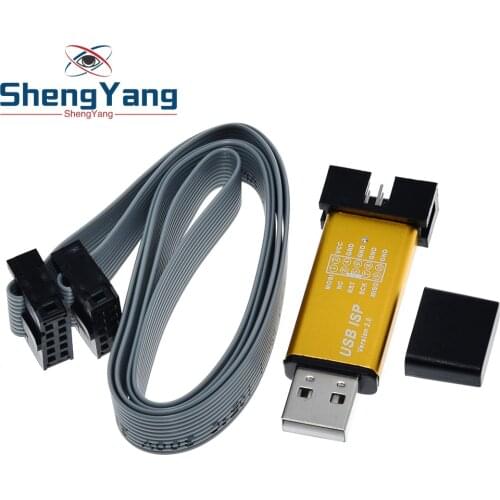 USBASP USBISP ISP Programmer Downloader for Arduino 51 ATMEL AVR Support 64 Bit Win7 & 32Bit Win98 WinMe Win2000 WinXP Win Vista