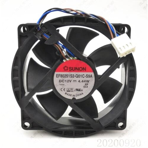 EF80251S2-Q01C-S9A for SUNON 8025 12V 4.44W 8CM Chassis CPU Cooling Fan