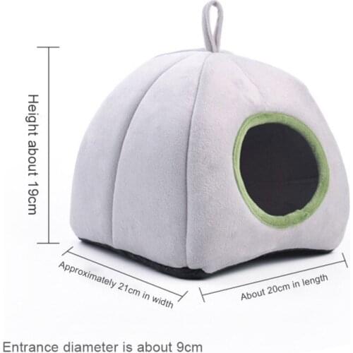 Small Pet Windproof Warm And Comfortable Semi-Closed Yurt Cotton Nest
