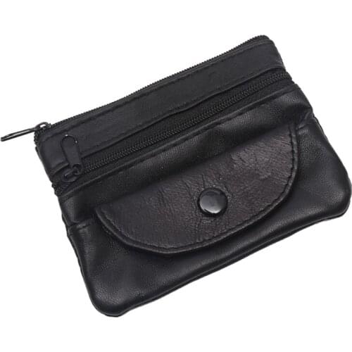 L5YA Womens Short Small Wallet Ladies Leather Purse Key Ring Coin Card Holder Money Bag