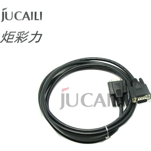 Jucaili 1pc inkjet printer high density line 15pin KHF 3m long PCI date cable data cable for large format printer