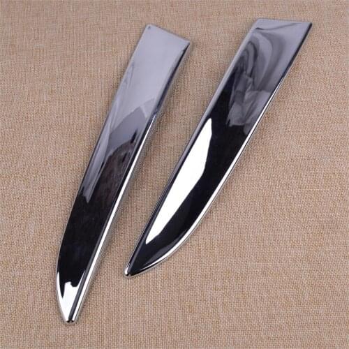 2Pcs ABS Chrome Rear Window Windshield Side Spoiler Lid Molding Garnish Cover Trim Fit for Ford Kuga Escape 2013-2019