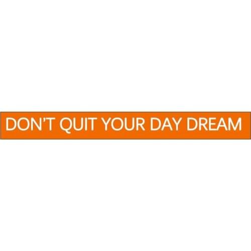 300pcs Motivational DON'T QUIT YOUR DAY DREAM Silicone Bracelets Rubber Wristbands Free Shipping by DHL