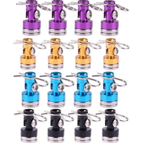 4pcs RC Car Body Posts Magnet Invisible Fixed Mount with Clip for 1/10 Axial SCX10 Traxxas TRX4 D90 D110 HSP Drift Sakura Redcat