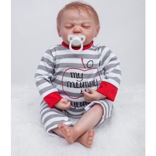 48cm Bebe Girl Boy Silicone Reborn Dolls Kids Gift Baby Soft Doll Reborn Toys Boneca Reborn Babe Doll 100% Handmade Brinquedos