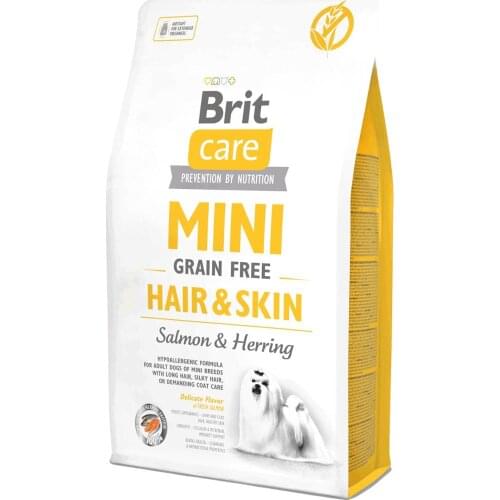 Brit Care Hair Skin Health Small Breed Dog Food with Salmon and Herring 2 Kg Food Healthy Growth Feeding Pet