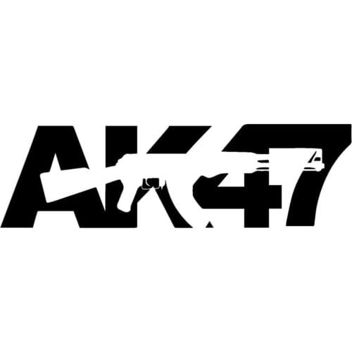 Fuzhen Boutique Decals Exterior Accessories New Design AK 47 Decals Cartoon Car Stickers Car Bumper Creative Body Vinyl Decal