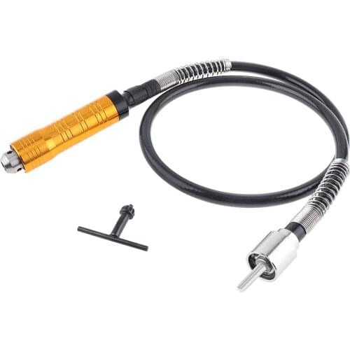 Electric Grinder Electric Drill Special 0.3-6.5mm Gold Drill Chuck Handle Flexible Shaft and Chuck Wrench for Polishing Drilling